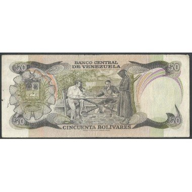 Venezuela, 50 Bolivares 27 Ene 1981 A 8 Dig P58a