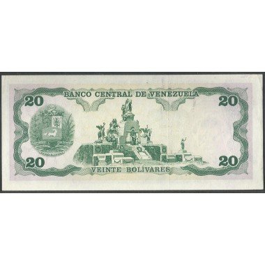 Venezuela, 20 Bolivares 8 Dic 1992 J 8 Dig P63d