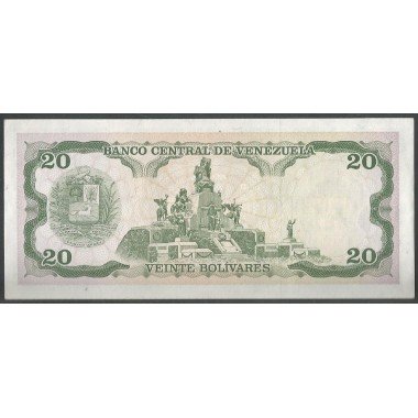 Venezuela, 20 Bolivares 5 Jun 1995 D 8 Dig P63e