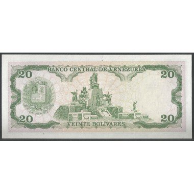 Venezuela, 20 Bolivares 5 Jun 1995 E 8 Dig P63e