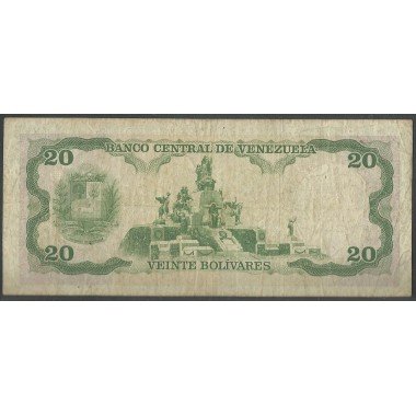 Venezuela, 20 Bolivares 31 May 1990 C 8 Dig P63c