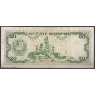 Venezuela, 20 Bolivares 31 May 1990 S 8 Dig P63c