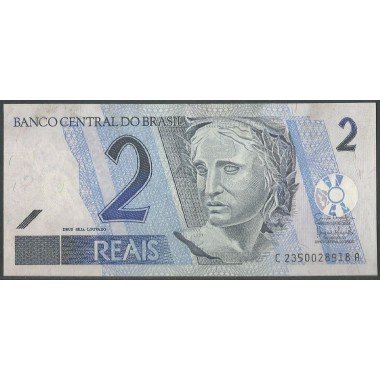 Brasil, 2 Reales ND2001- Firma 42 C P249f