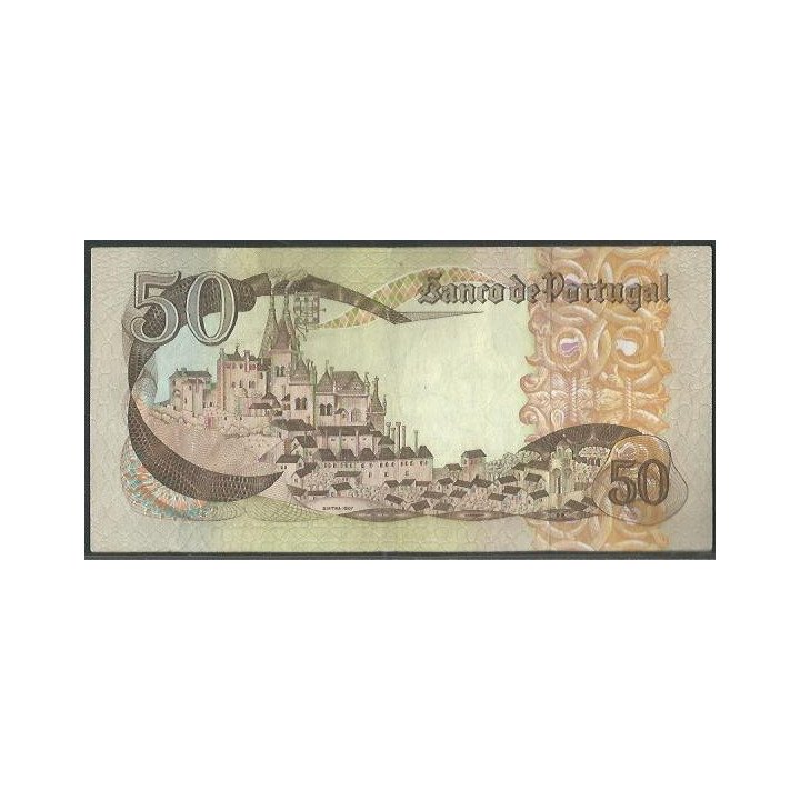 Portugal 50 Escudos 28 May 1968 P174a reverso