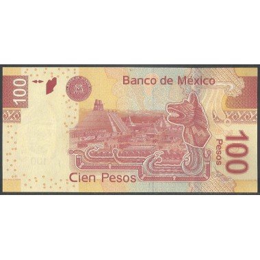 Mexico, 100 Pesos 4 Abr 2014 Serie AN P124an
