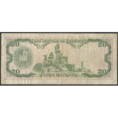 Venezuela, 20 Bolivares 5 Jun 1995 A 8 Dig P63e