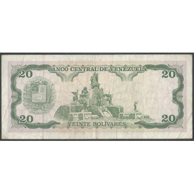 Venezuela, 20 Bolivares 5 Jun 1995 C 8 Dig P63e