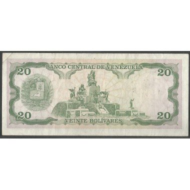 Venezuela, 20 Bolivares 5 Jun 1995 A 8 Dig P63e