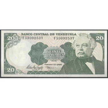 Venezuela, 20 Bolivares 5 Jun 1995 F 8 Dig P63e