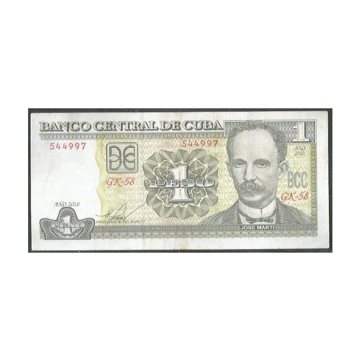 Cuba 1 Peso 2010 P128e