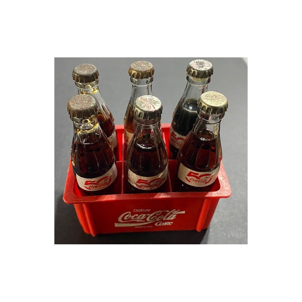 Canasta Coca-Cola Mini X 4 Letrero resaltado