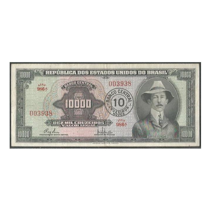 Brasil 10 Cruzeiros Novos ND1967 P189b