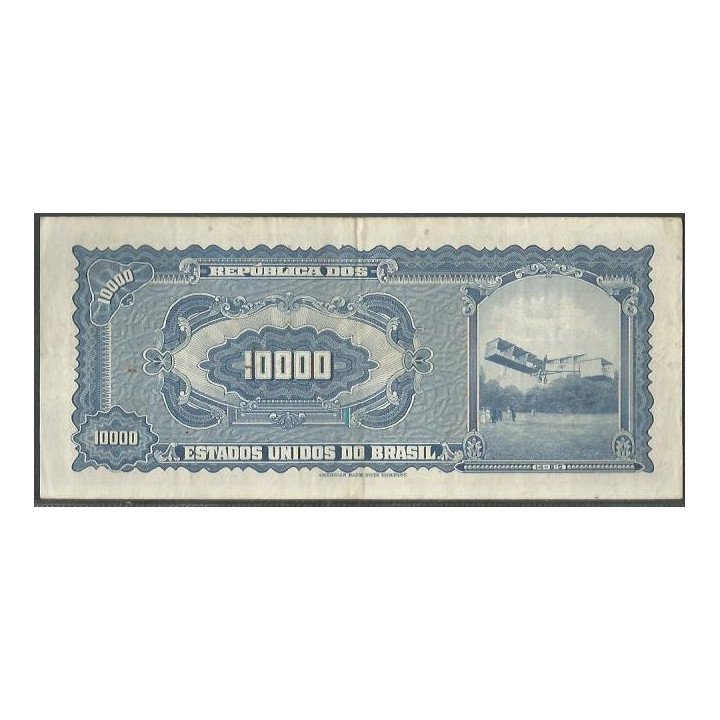 Brasil 10 Cruzeiros Novos ND1967 P189b reverso