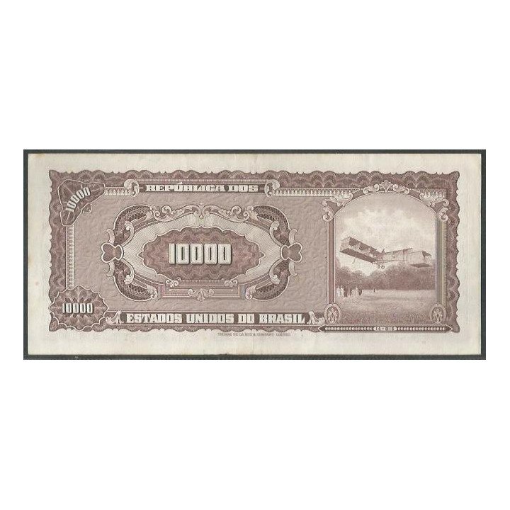 Brasil 10 Cruzeiros Novos ND1967 P190b reverso