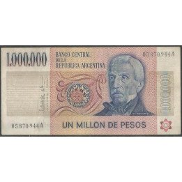 Argentina 1.000.000 Pesos ND1981-83 Serie A P310