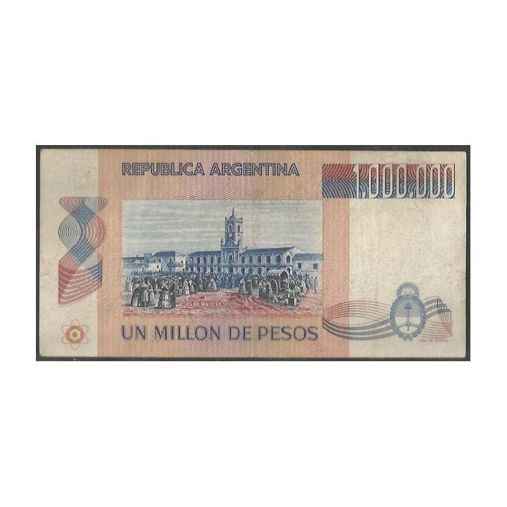 Argentina 1.000.000 Pesos ND1981-83 Serie A P310 reverso