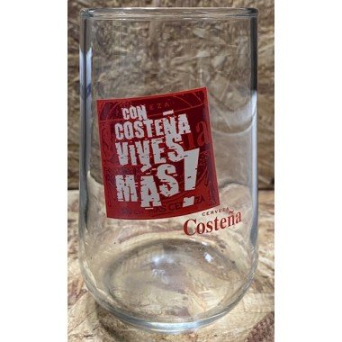 Vaso Costeña "Con Costeña vives mas " 12 cm X 8 cm