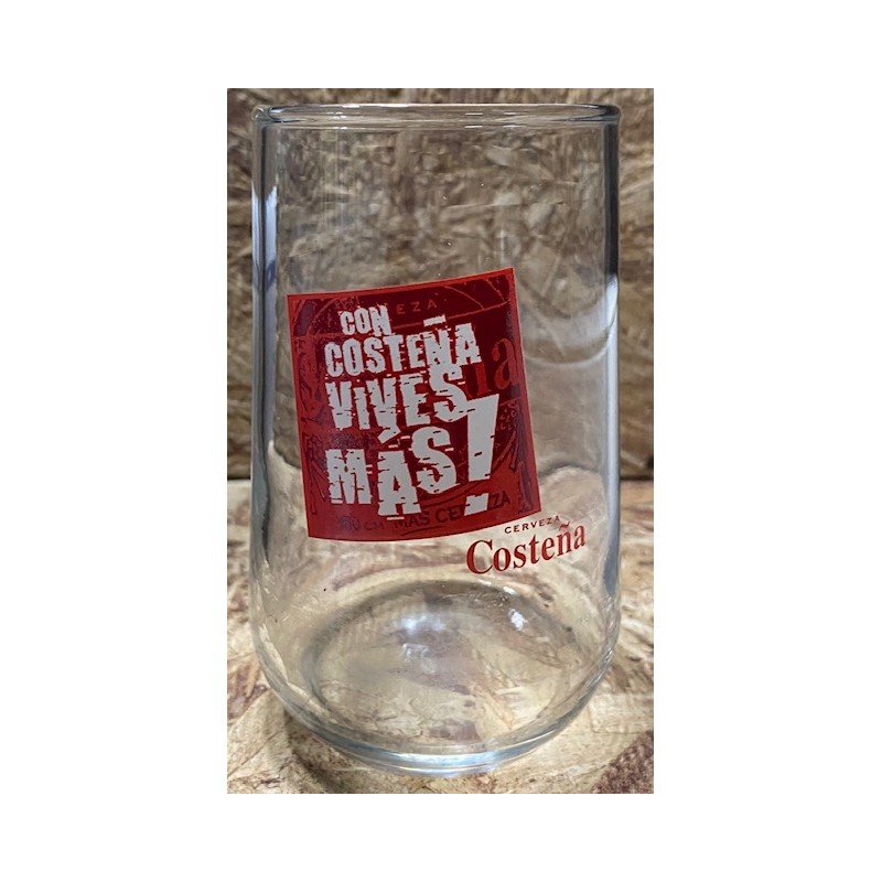 Vaso Costeña "Con Costeña vives mas " 12 cm X 8 cm
