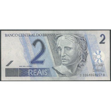 Brasil, 2 Reales ND2001- Firma 42 D P249h