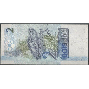 Brasil, 2 Reales ND2001- Firma 42 D P249h