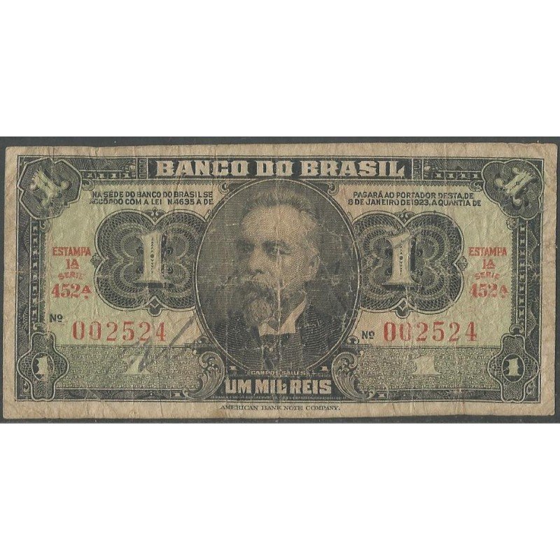 Brasil, 1 Mil Reis ND1944 P131A