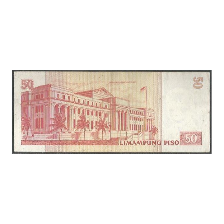 Filipinas 50 Piso 2004 P193a reverso