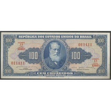 Brasil, 100 Cruzeiros ND1964 Firma 13  P170b