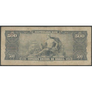 Brasil, 500 Cruzeiros ND1962 Firma 11  P172b