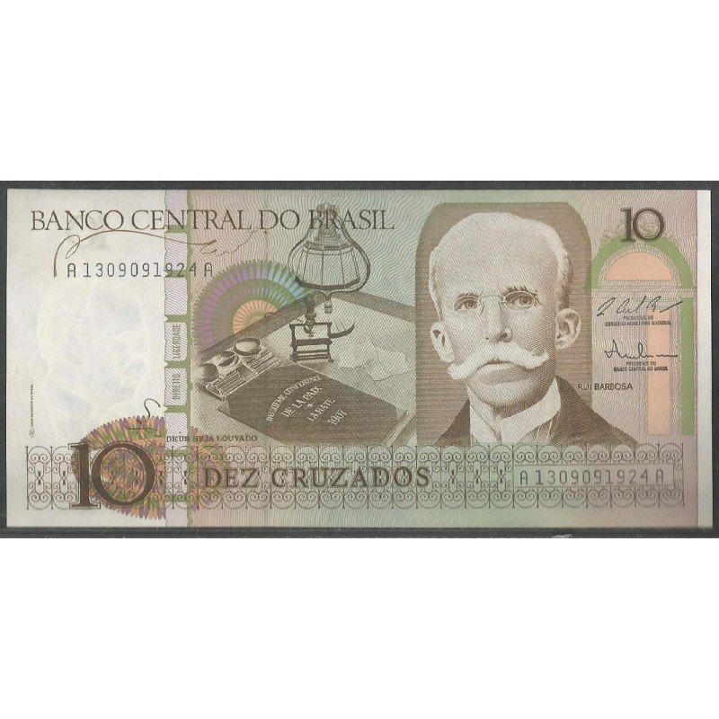 Brasil, 10 Cruzados ND1987 P209b