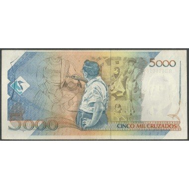 Brasil, 5 Cruzados Nuevos ND1989 P217b