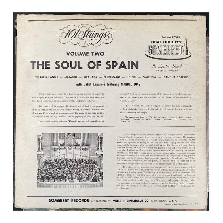 101 Strings Them soul of Spain volumen II - Usa reverso