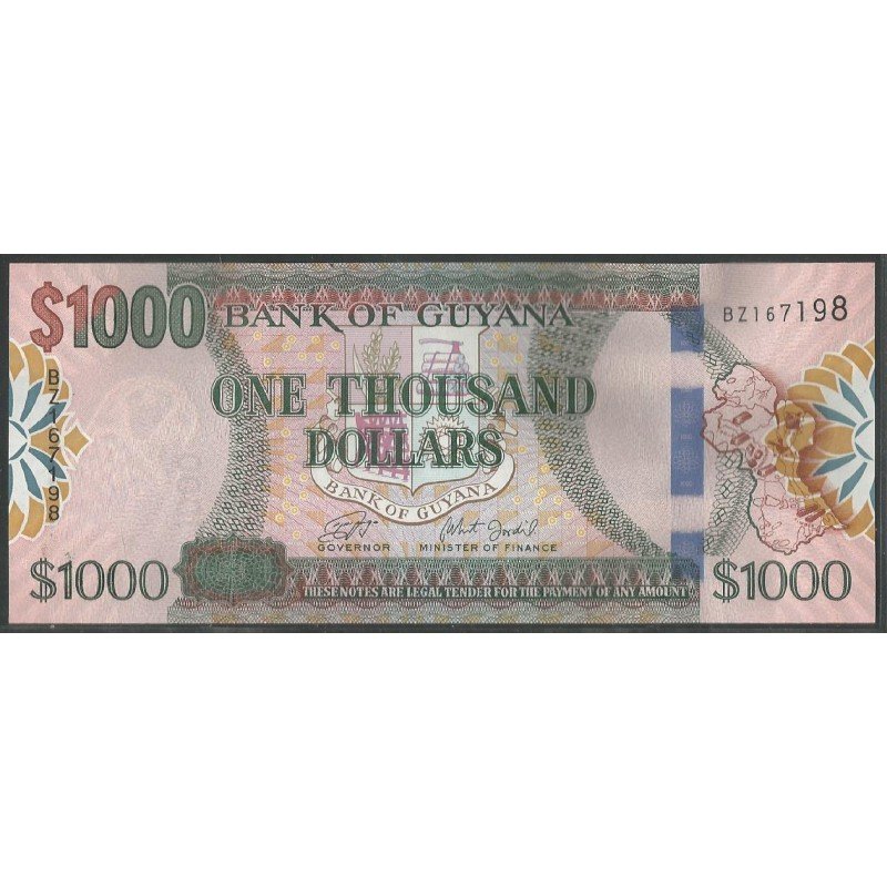 Guyana, 1.000 Dollars ND2019 P38c