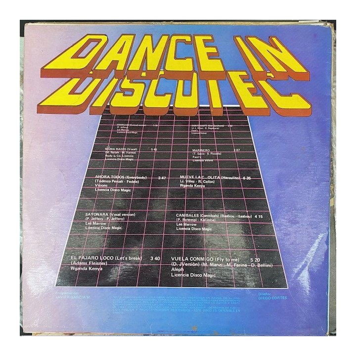 Dance in discotec - Colombia 1986 reverso