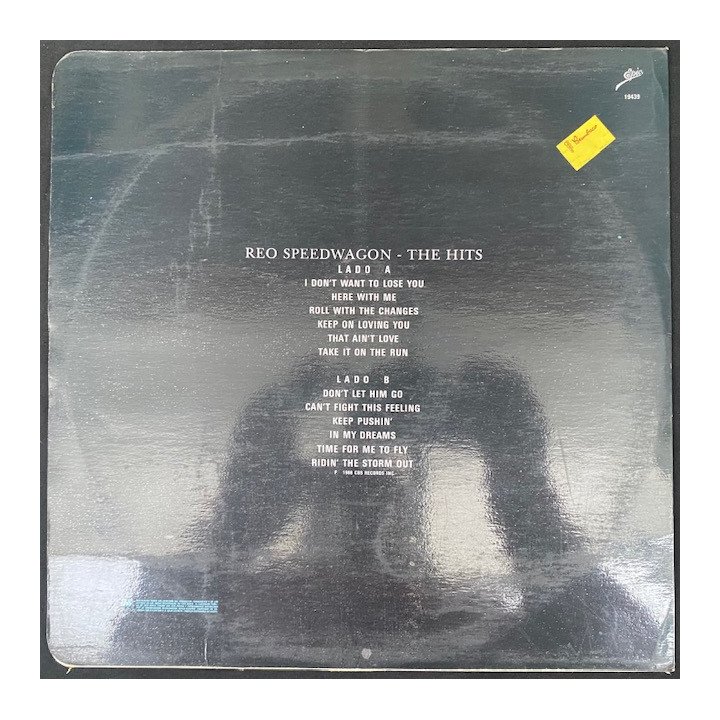 Reo Speedwagon The hits - Colombia 1988 reverso