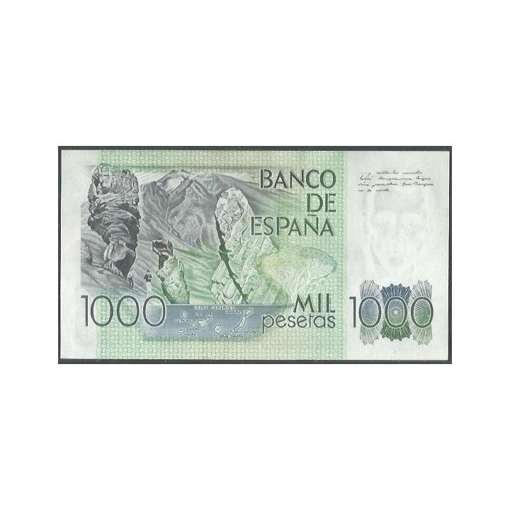 España 1.000 Pesetas 23 Oct 1979 P158 reverso