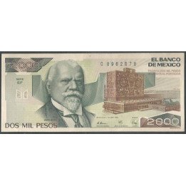 Mexico 2.000 Pesos 28 Mar 1989 Serie EF P86c