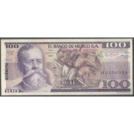 Mexico 100 Pesos 25 Mar 1982 Serie UR P74c