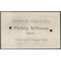 Alemania - Giengen A. Brenz, 50.000.000 Mark 11 Oct 1923