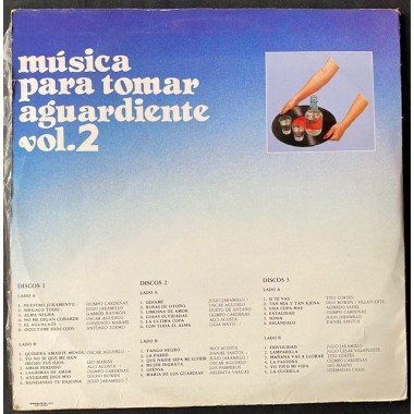 Musica para tomar aguardiente, Volumen 2  (3 Vinilos)- Colombia