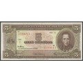 Bolivia, 5 Bolivianos L 20 Dic 1945 Serie F P138a