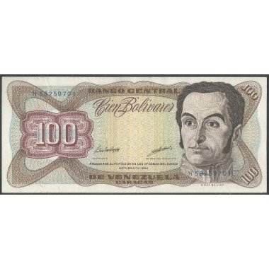 Venezuela, 100 Bolivares 13 Oct 1998 H 8 Dig P66g