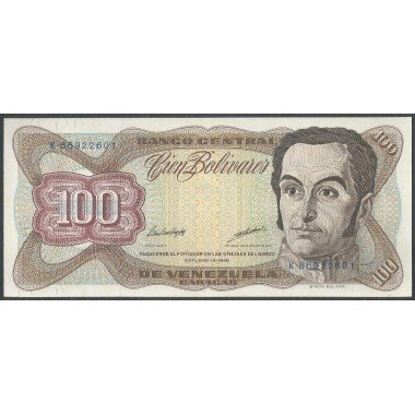 Venezuela, 100 Bolivares 13 Oct 1998 K 8 Dig P66g