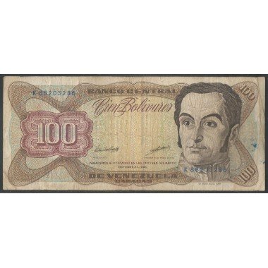 Venezuela, 100 Bolivares 13 Oct 1998 K 8 Dig P66g