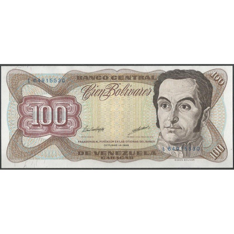 Venezuela, 100 Bolivares 13 Oct 1998 L 8 Dig P66g