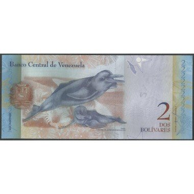 Venezuela, 2 Bolivares 19 Ago 2014 V 8 Dig P88g
