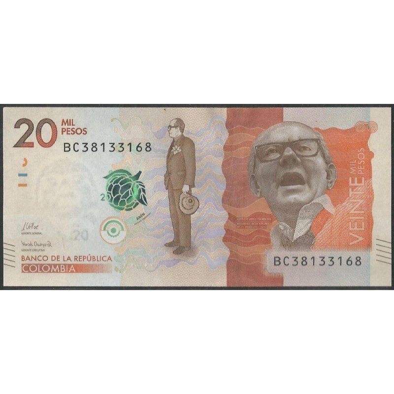 Billete de 20.000 Pesos 26 May 2020 Serie BC BGWNF20-