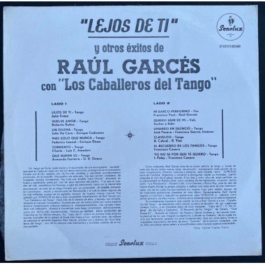 Raul Garces, Lejos de ti y otros exitos - Colombia