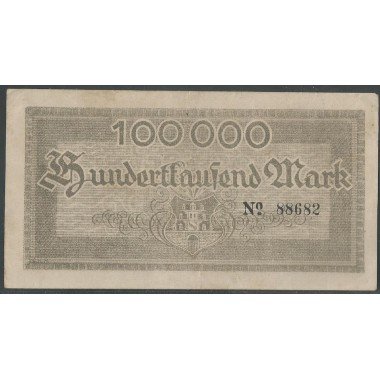Alemania - Meerane, 100.000 Mark 8 Ago 1923