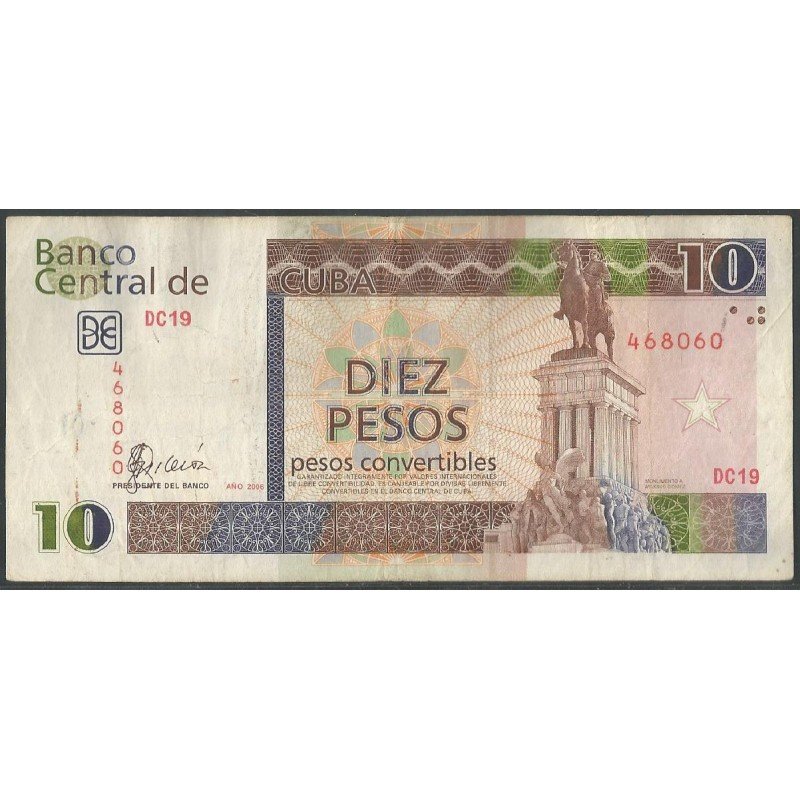 Cuba, 10 Pesos Convertibles 2006 PFX49a