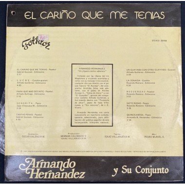 Armando Hernandez y su conjunto, El cariño que me tenias - Colombia 1983
